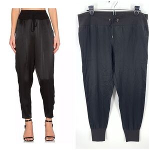Alexis Silk Joggers Womens Medium Satin Pockets Luxury Glam Whimsigoth Capsule